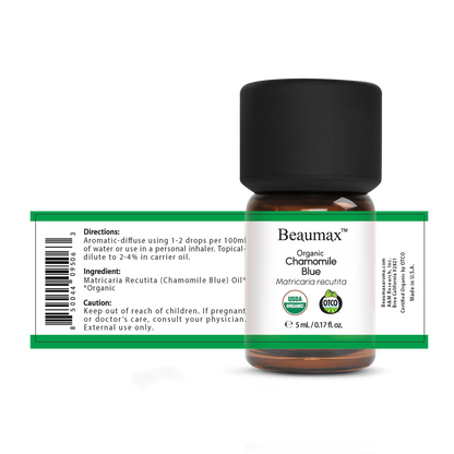 Chamomile Blue Organic Essential Oil (Matricaria Recutita) 5ml