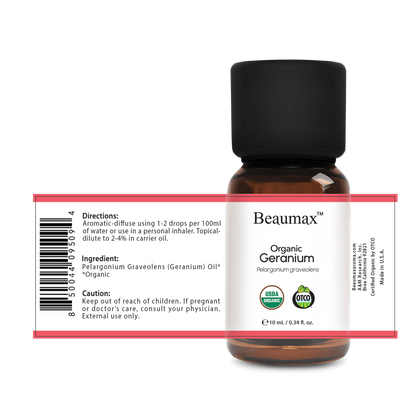 Óleo Essencial Orgânico de Gerânio (Pelargonium Graveolens) 10ml