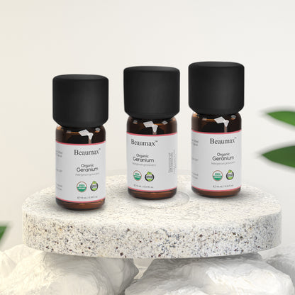 Óleo Essencial Orgânico de Gerânio (Pelargonium Graveolens) 10ml