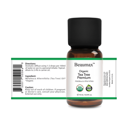 Óleo Essencial Orgânico Premium Tea Tree (Melaleuca Alternifolia) 10ml